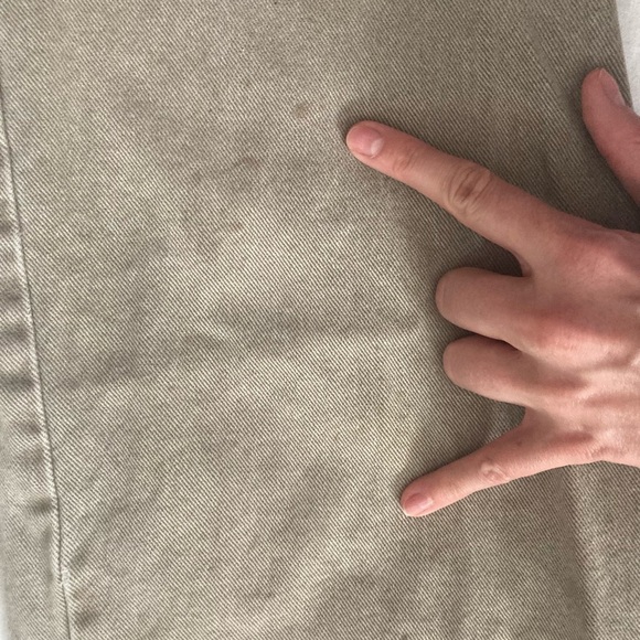 Vintage Lee Jeans Size 35X35 (Fit like a modern 30) Tan - Picture 9 of 15